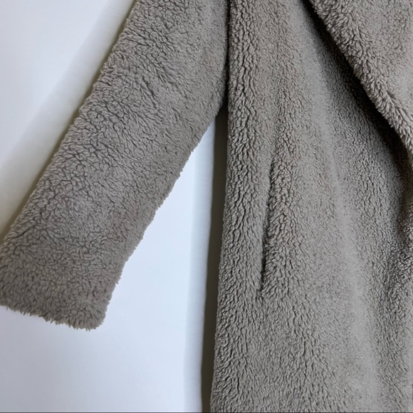 Gray Fuzzy BB DAKOTA Oversized Teddy Jacket Coat - Picture 4 of 8